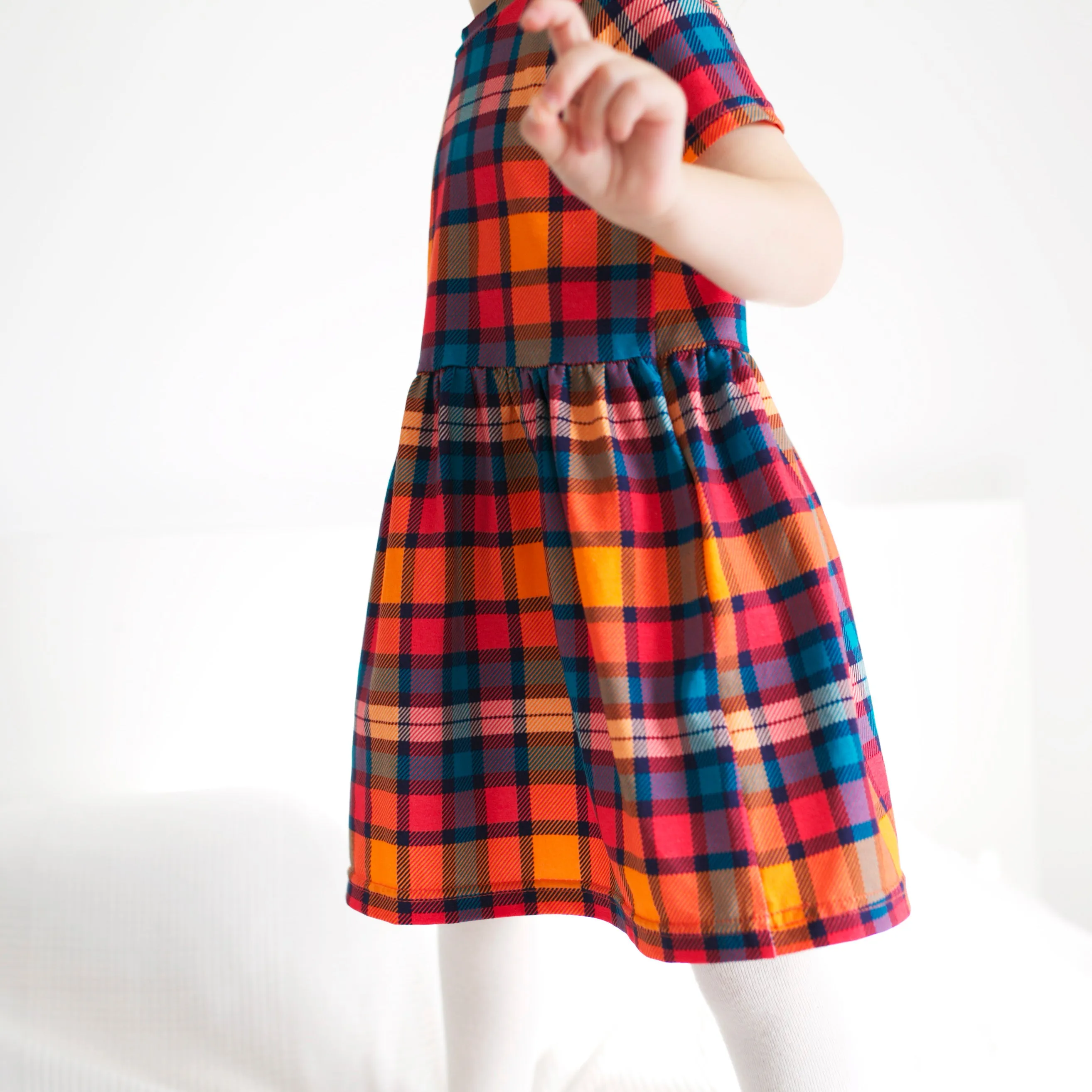 Sunset Tartan Dress 1-9 Years