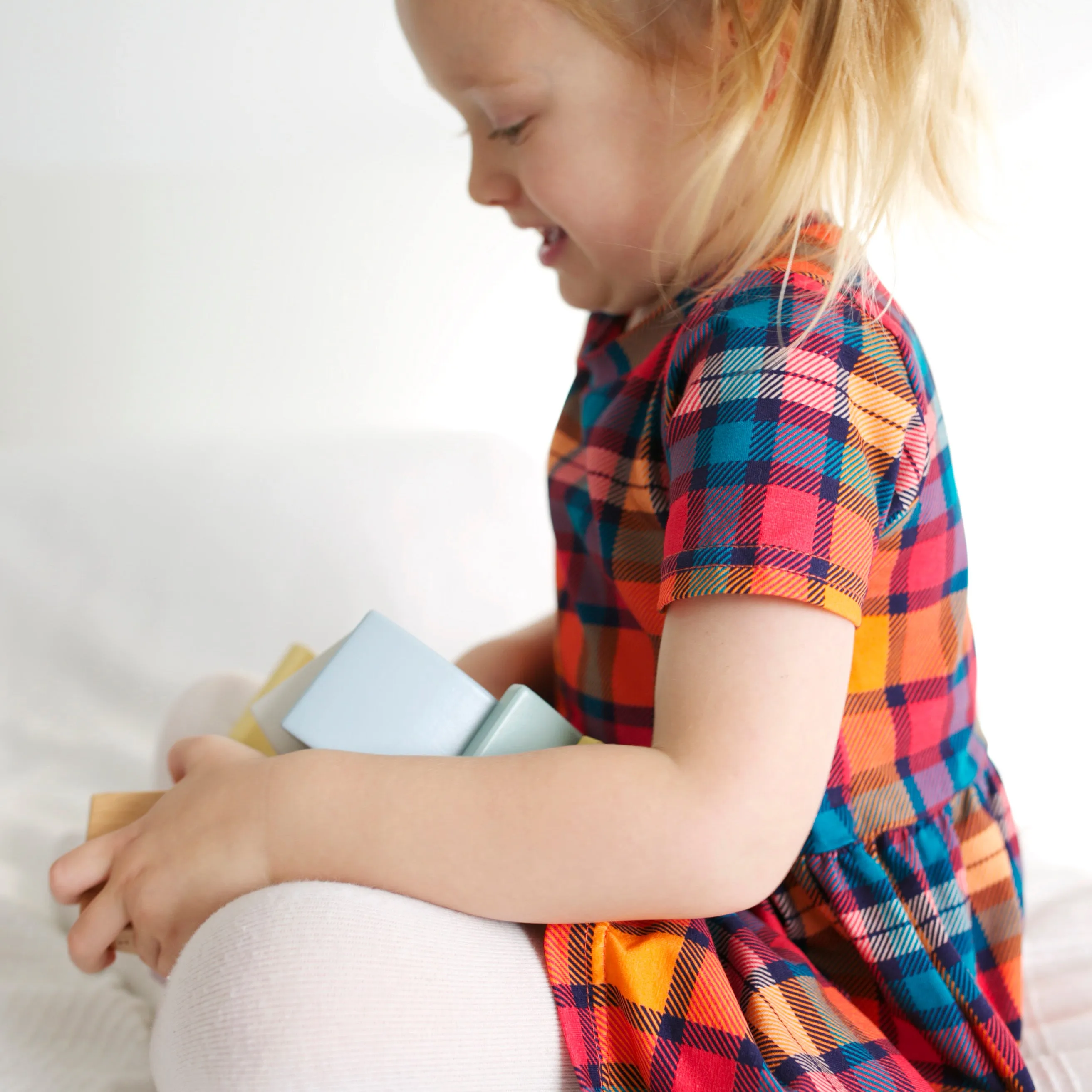 Sunset Tartan Dress 1-9 Years