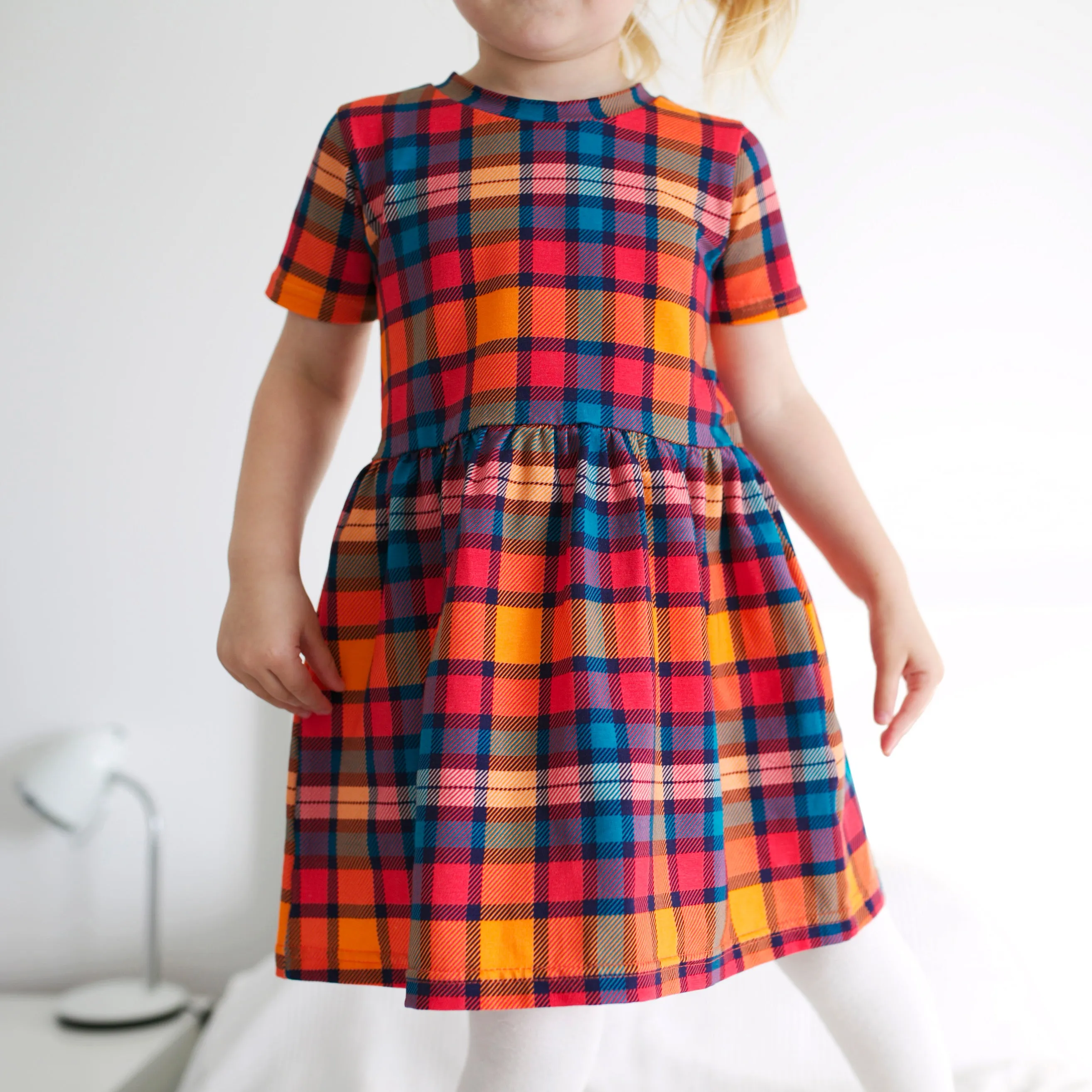 Sunset Tartan Dress 1-9 Years