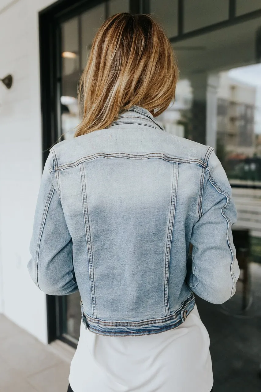 Sweet South Faded Denim Jacket - Light Wash