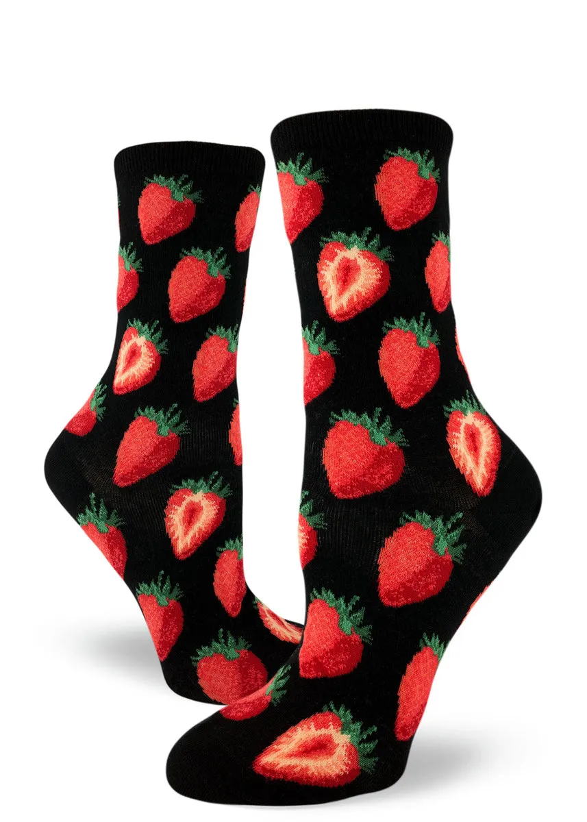 Sweet Strawberries Women's Crew Socks