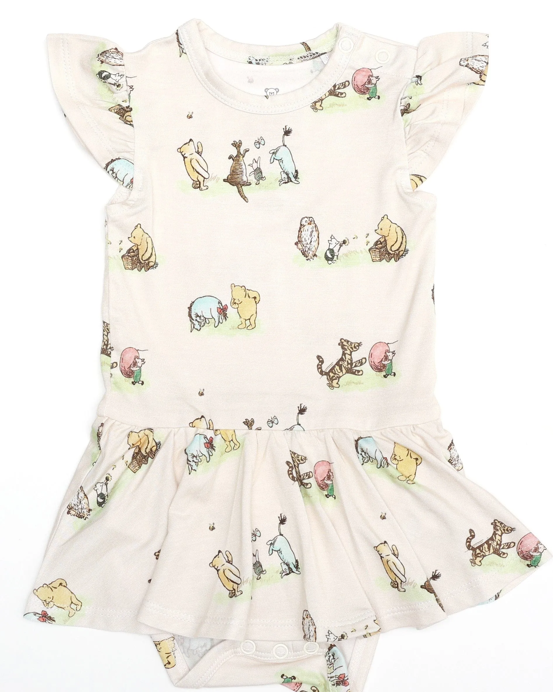 Sweet Summer Vintage Pooh - Twirl Skirt Bodysuit