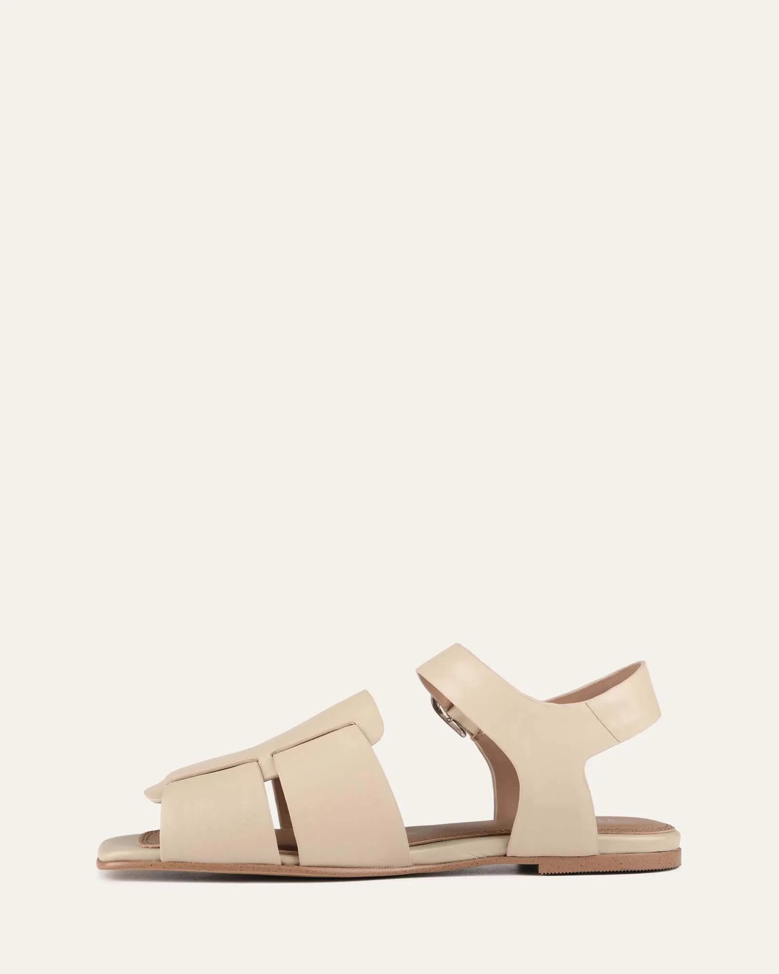 TABOR FLAT SANDALS NATURAL LEATHER