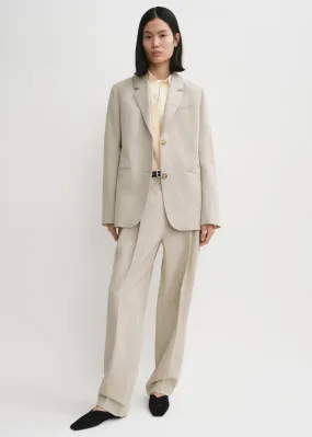 Tailored suit jacket sand