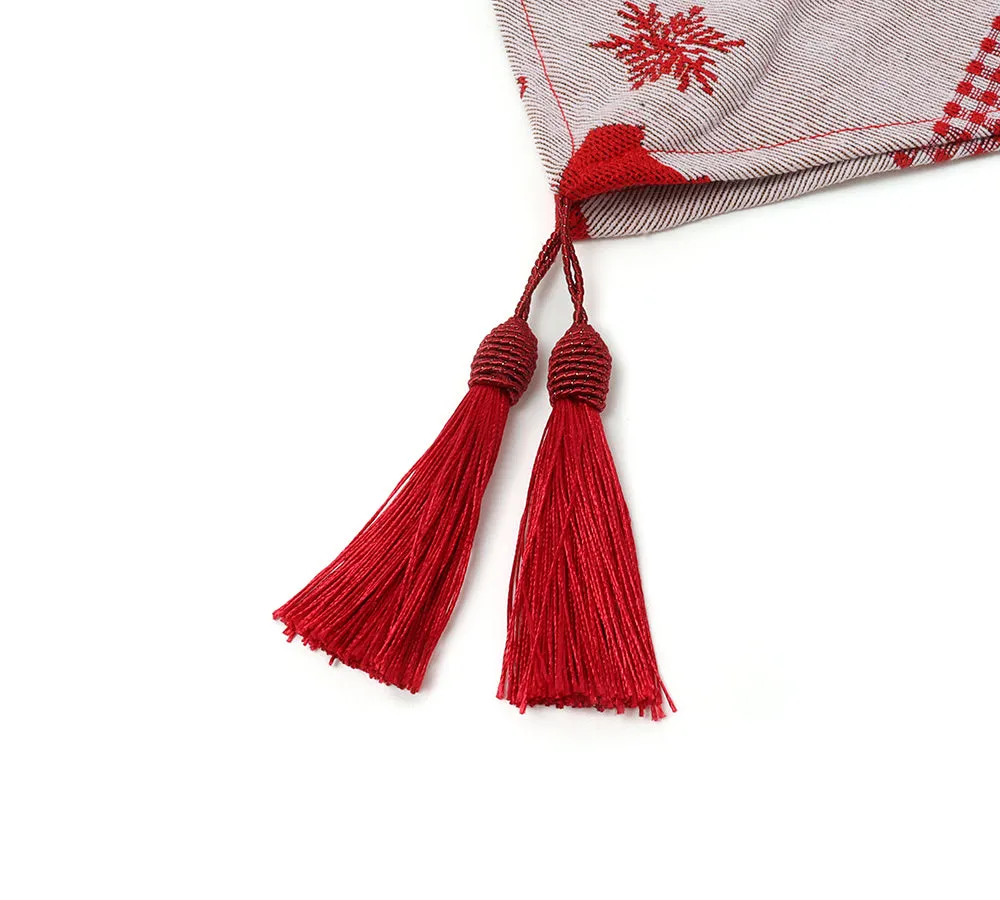 TARRAMARRA® Two Christmas Snow Flakes and Reindeer Table Runners