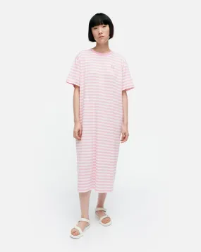 tasaraita oversized - jersey dress - pink