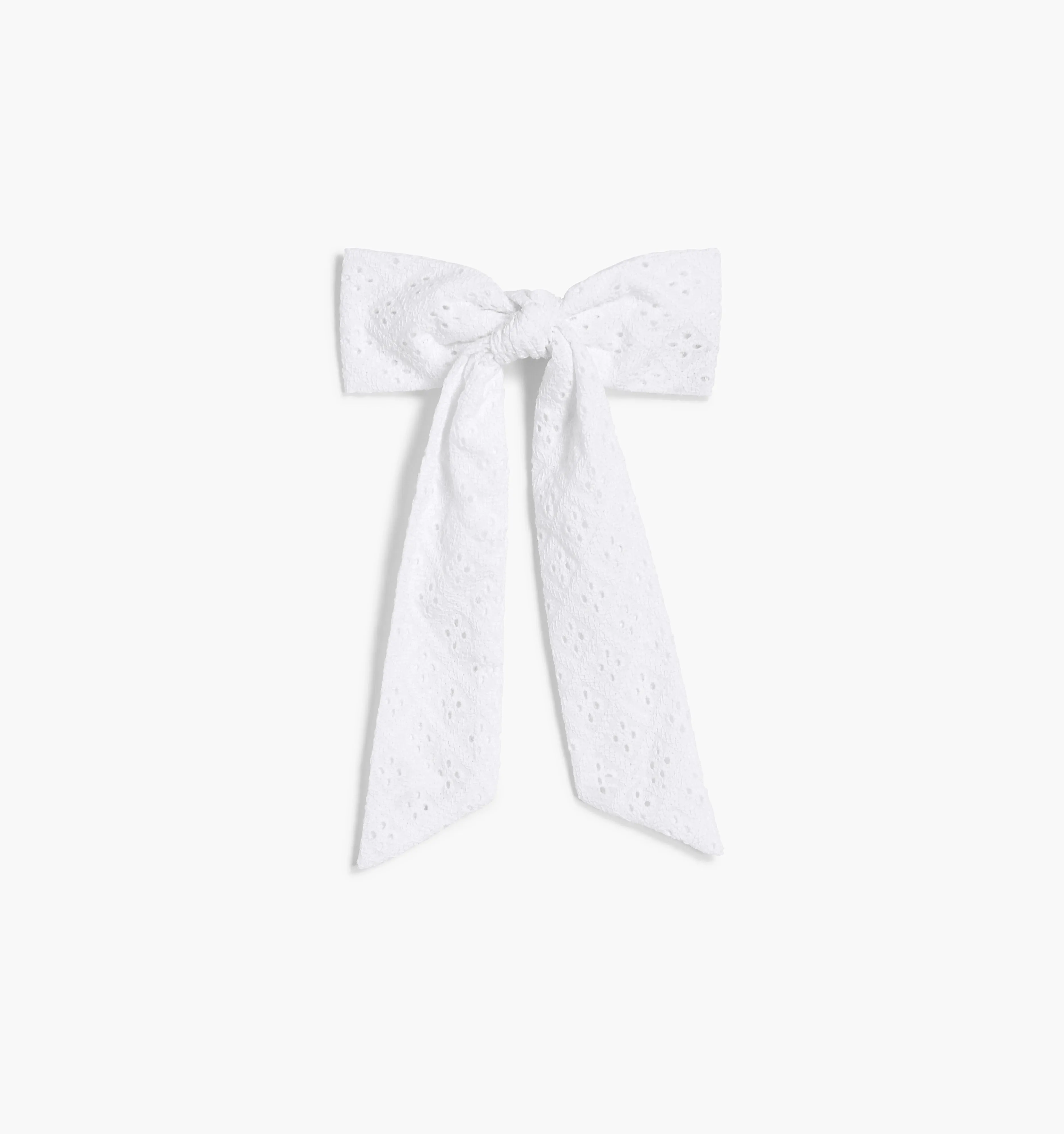 The Belle Bow - White Eyelet