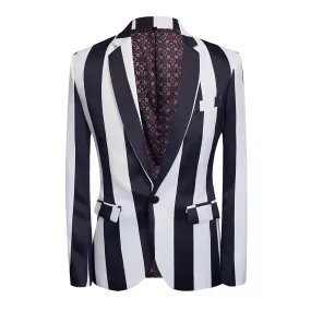 The Carlton Striped Slim Fit Blazer Suit Jacket