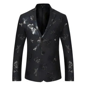 The Chateau Slim Fit Blazer Suit Jacket - Black