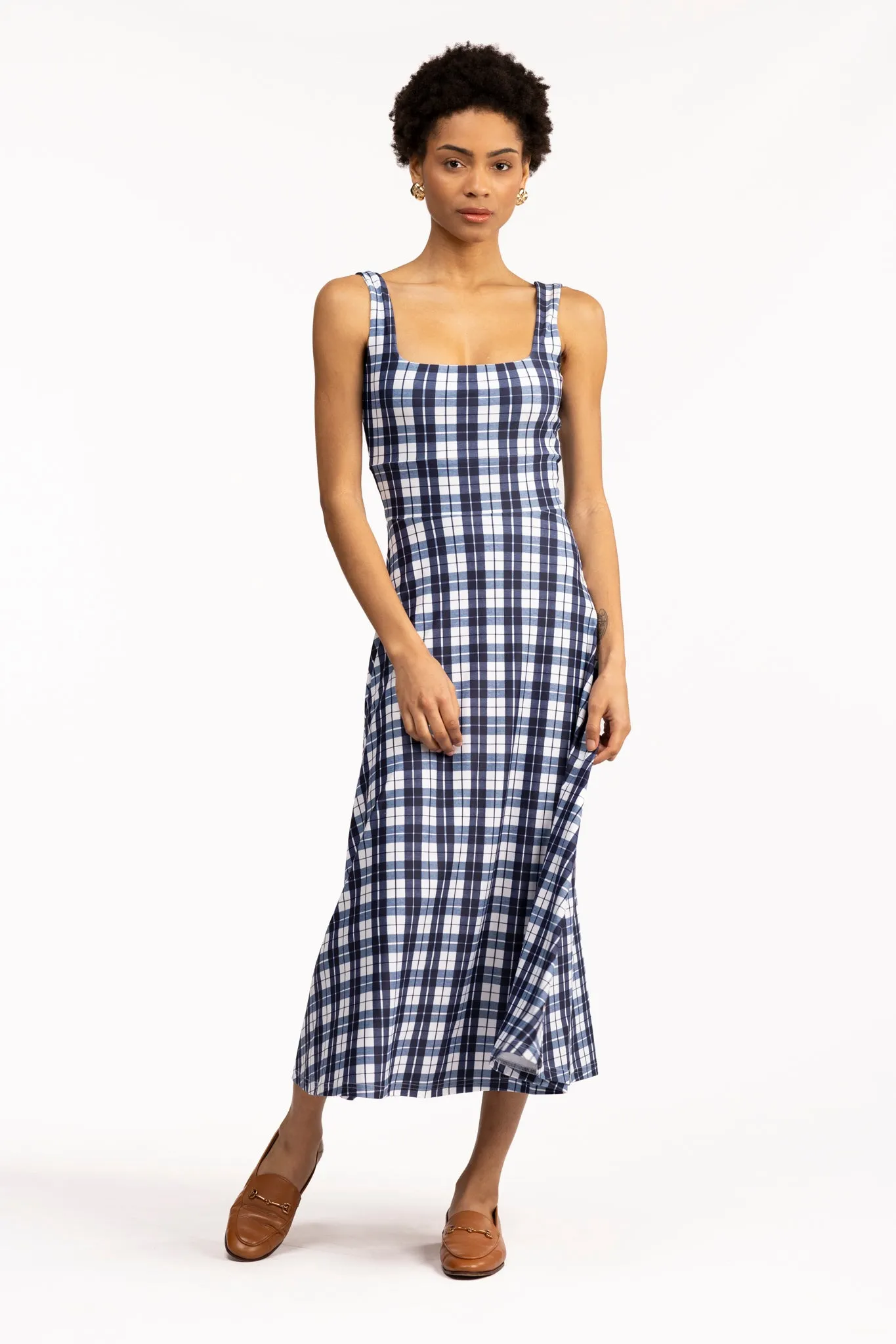 The Diana Dress - Mariners Plaid