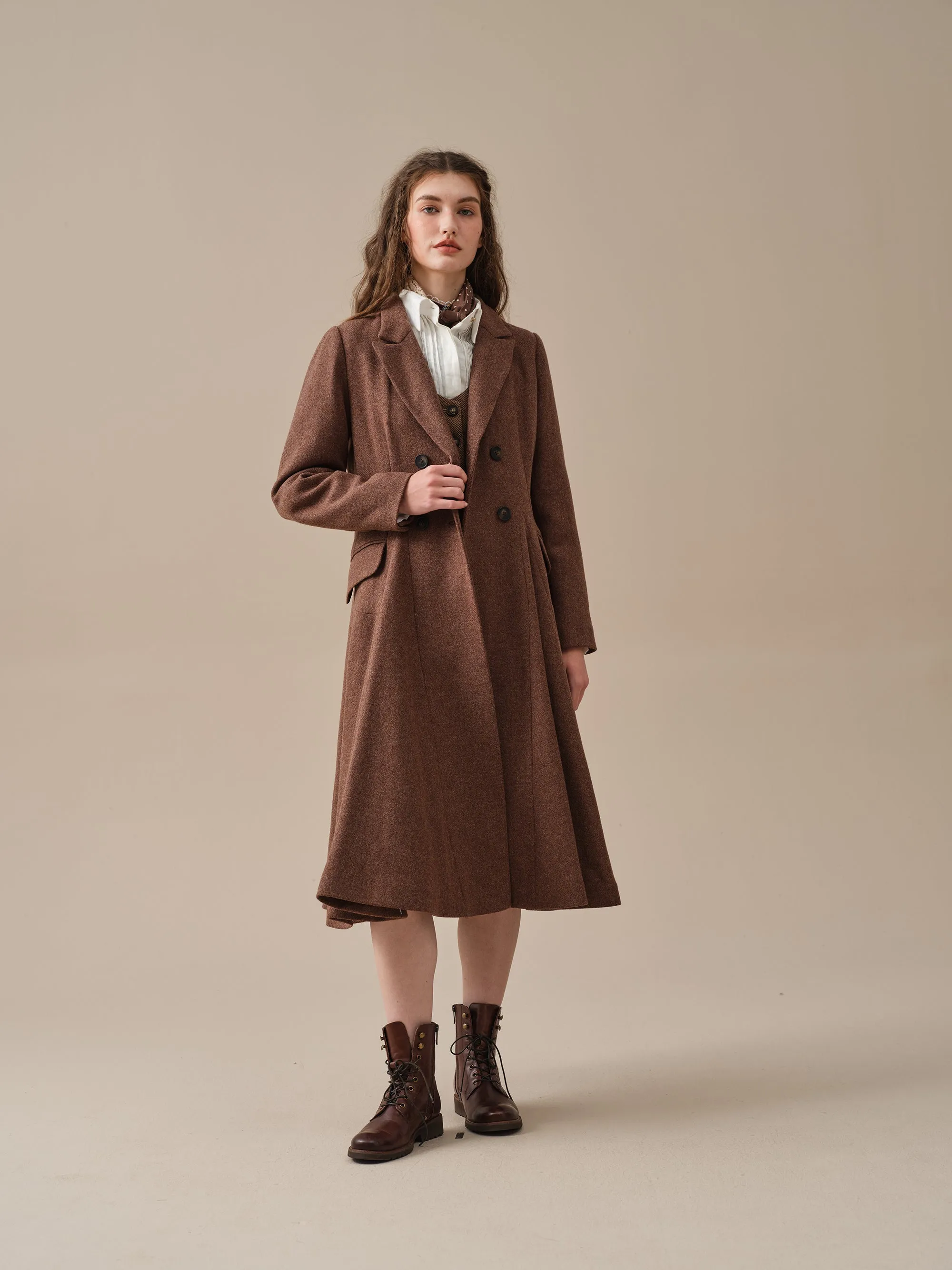 The Roman Holiday 17 | 100% wool classic coat