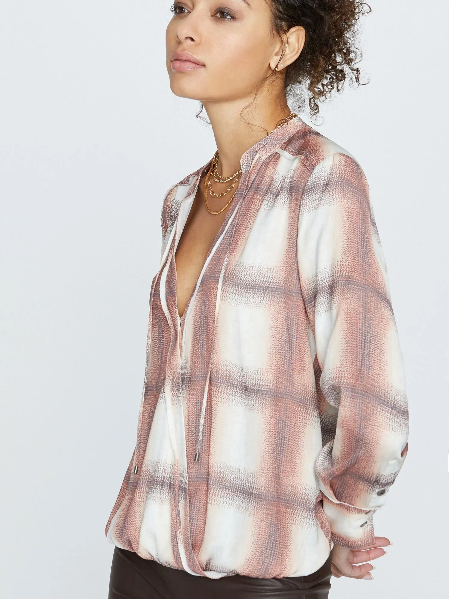 The Tatum Plaid Blouse