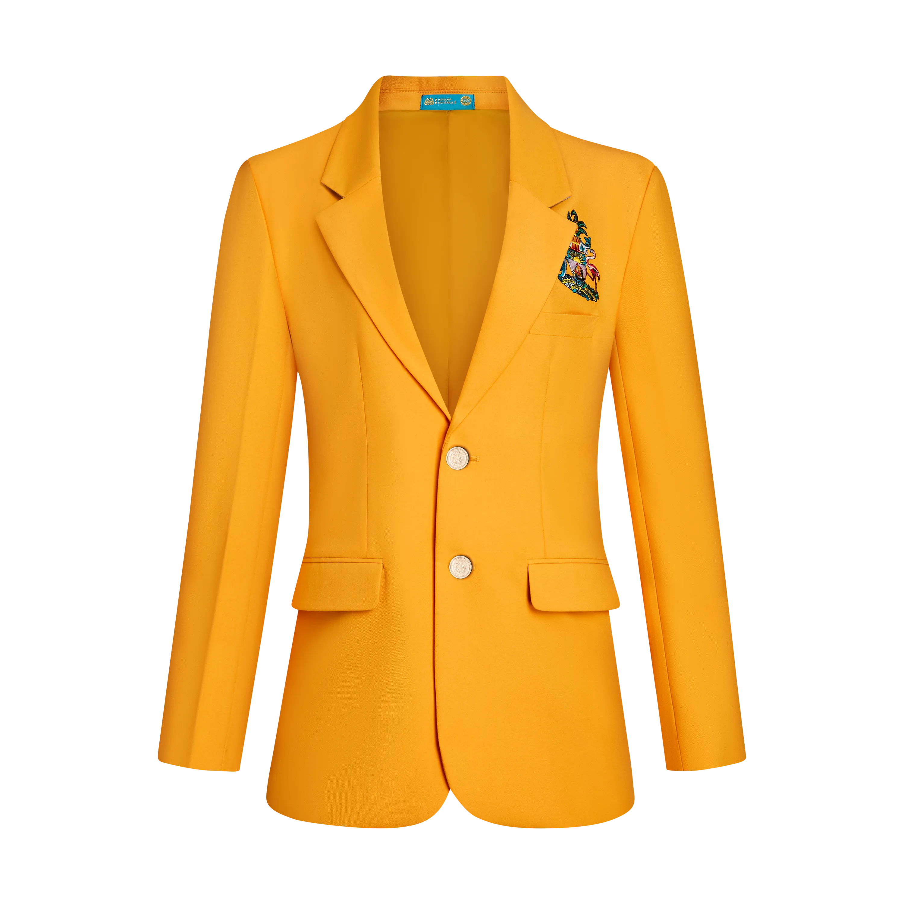 THE WOMEN'S OVERSIZED DIPLOMAT BLAZER-GOLD