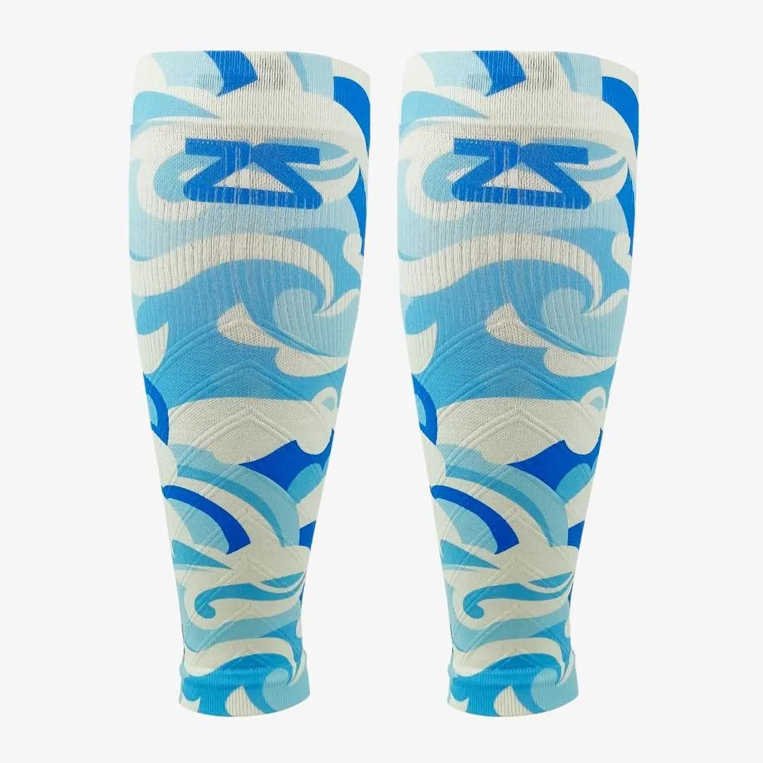 Tropical Surf Waves Compression Leg Sleeves