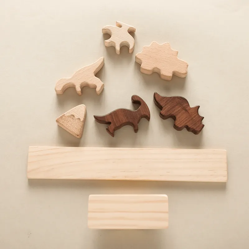 Wooden Montessori Animal Blocks