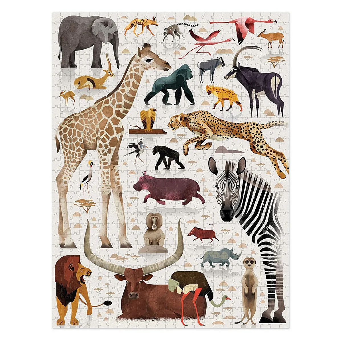 World of African Animals 750 Piece Puzzle