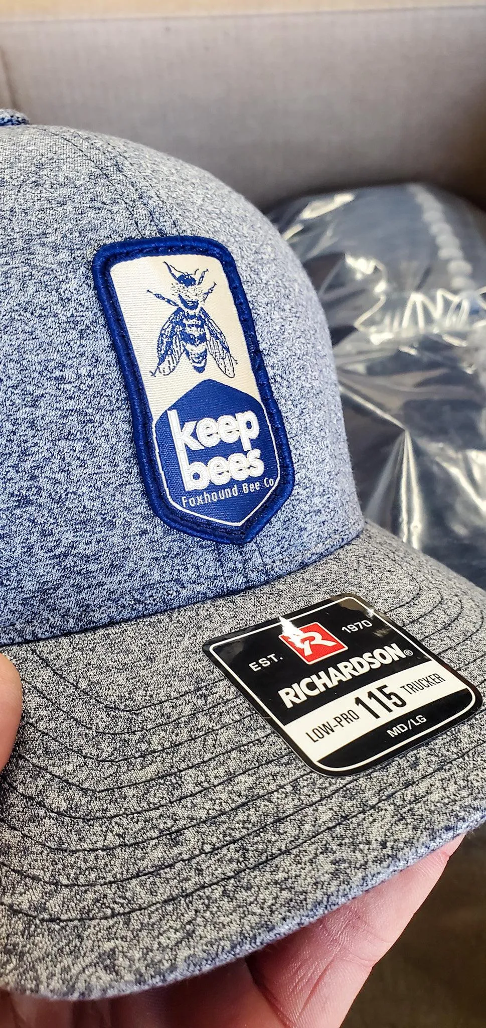 Woven Keep Bees Trucker Hat