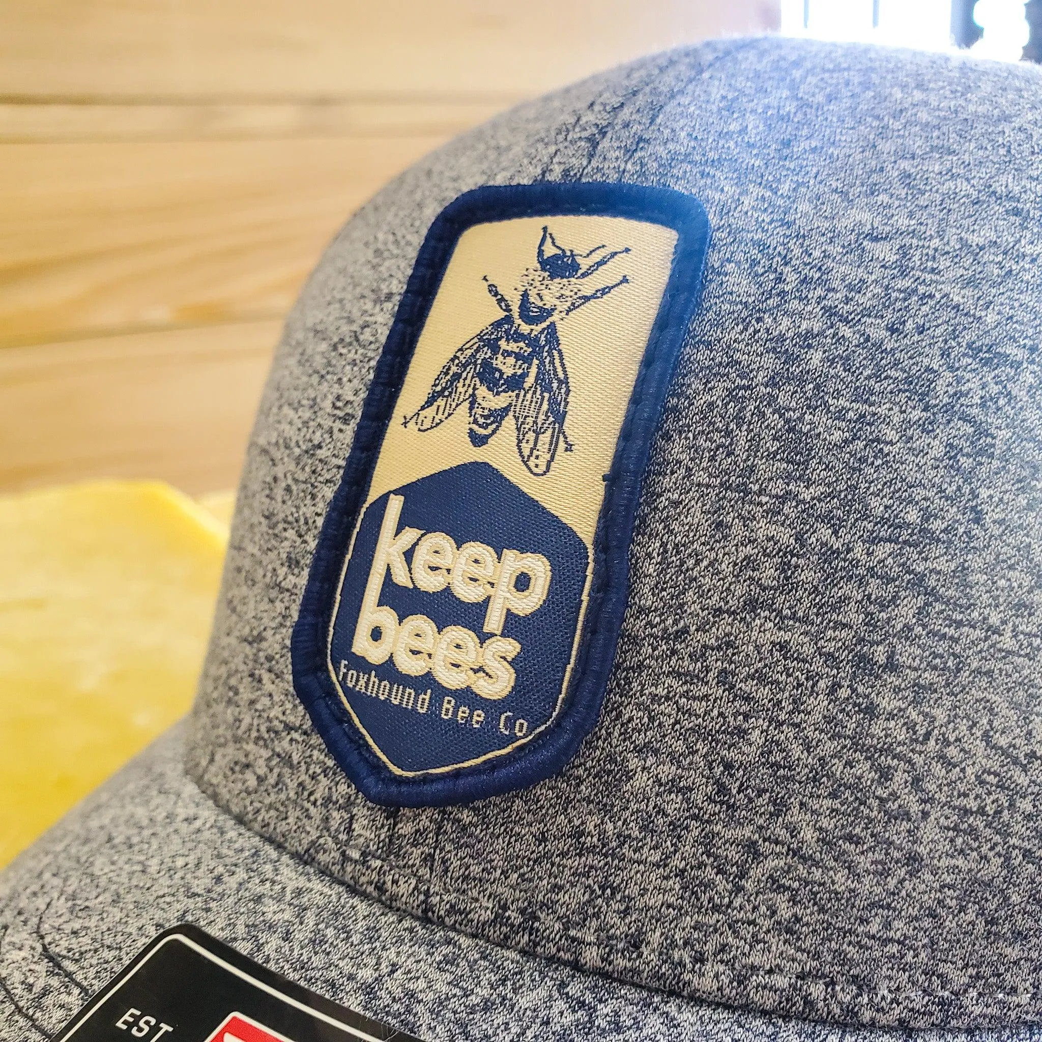 Woven Keep Bees Trucker Hat